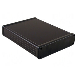 Carcasă aluminiu neagră 191x220x66mm | Electronic-mag.ro | Componente Electronice