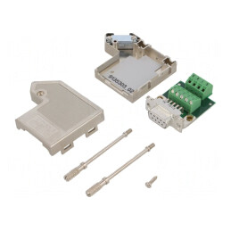 D-Sub PIN: 9 mufă mamă în unghi 55° terminal cu şurub 50V, SUBCON 9/F-SH 2761499 | Electronic-mag.ro | Componente Electronice