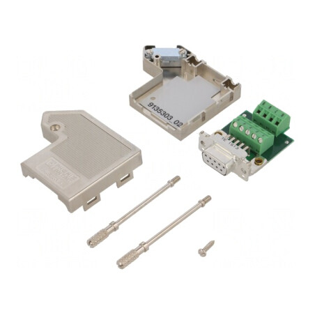 D-Sub PIN: 9 mufă mamă în unghi 55° terminal cu şurub 50V, SUBCON 9/F-SH 2761499 | Electronic-mag.ro | Componente Electronice