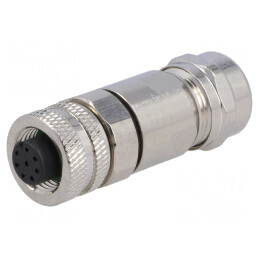 Mufă M12 8-PIN mamă IP67 pe cablu DeviceNet/CANopen | Electronic-mag.ro | Componente Electronice
