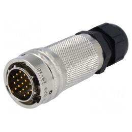 Mufă Circulară PT/451 cu 19 Pini Auriti | Electronic-mag.ro | Componente Electronice