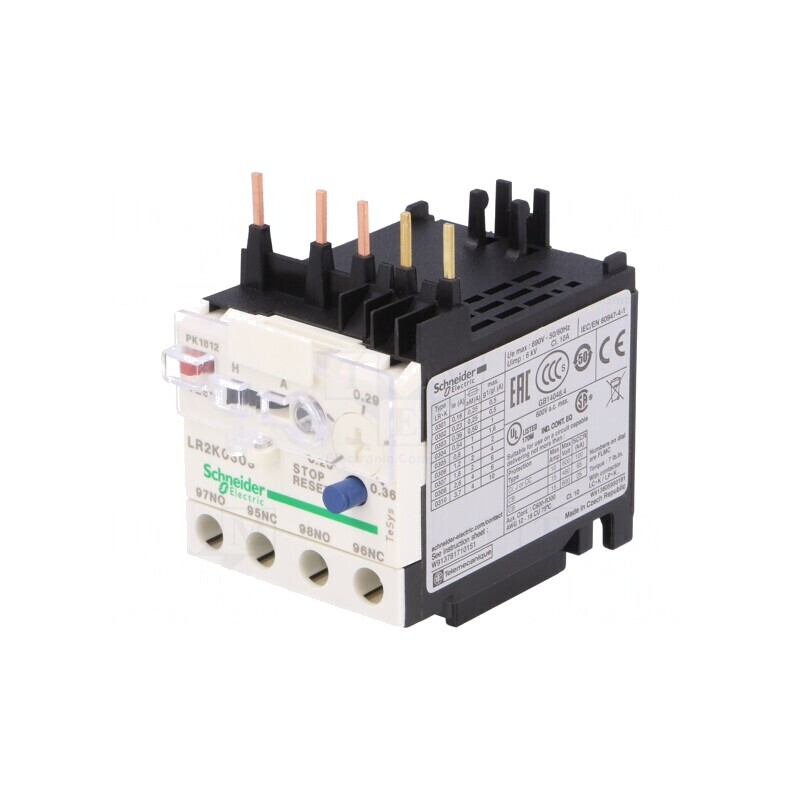 Releu termic TeSys K NO NC LR2K0303 | Electronic-mag.ro | Componente Electronice