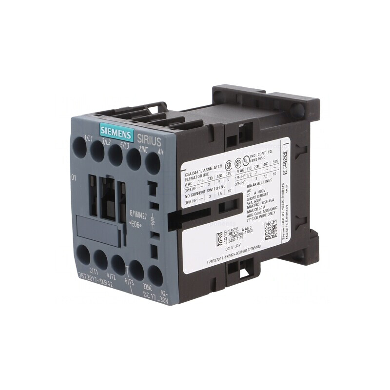 Contactor 3 Polari NO și NC 24VDC 12A 690V | Electronic-mag.ro | Componente Electronice