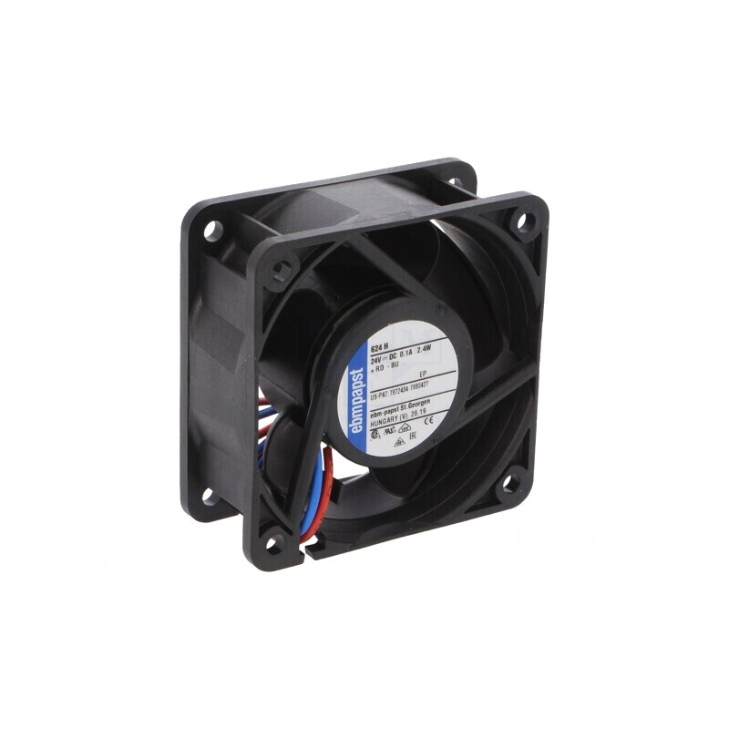 Ventilator DC Axial 24V 60x60x25mm 46m3/h 39dBA Cu Bilă | Electronic-mag.ro | Componente Electronice