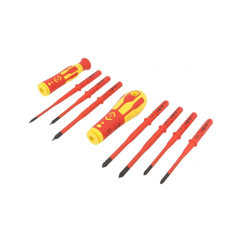 Kit Șurubelnițe Izolate 1kVAC 9 Bucăți Etui | Electronic-mag.ro | Componente Electronice