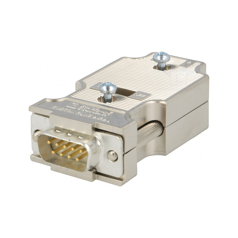 Conector D-Sub 9-PIN cu terminal pe cablu și carcasa ABS | Electronic-mag.ro | Componente Electronice