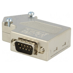 Conector D-Sub 9-PIN 55° Terminal cu Șurub pentru Cablu | Electronic-mag.ro | Componente Electronice