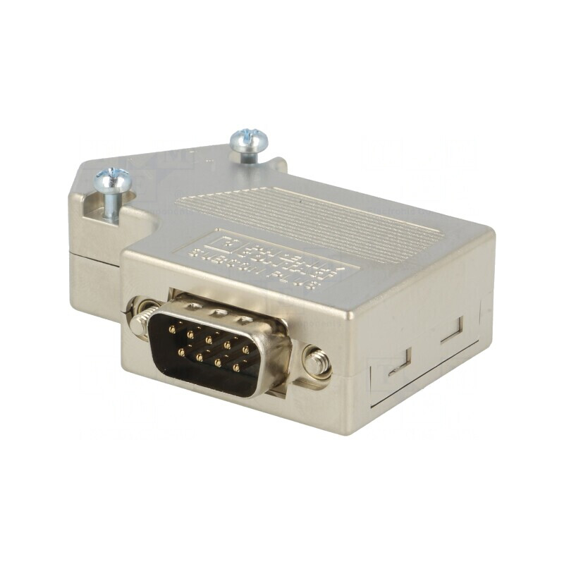 Conector D-Sub 9-PIN 55° Terminal cu Șurub pentru Cablu | Electronic-mag.ro | Componente Electronice