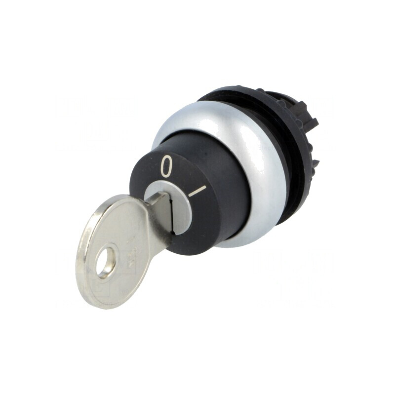Comutator Rotativ cu Cheie 22mm 2 Poziții Negru M22-WRS | Electronic-mag.ro | Componente Electronice