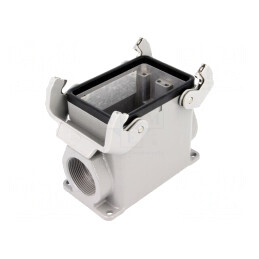 Carcasă pentru conectori HDC Han A 32A (2 x 16A) | Electronic-mag.ro | Componente Electronice