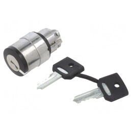 Comutator Rotativ cu Cheie 22mm Negru ZB4BG6 | Electronic-mag.ro | Componente Electronice