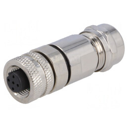 Mufă M12 5 PIN mamă B-Profibus IP67 60V | Electronic-mag.ro | Componente Electronice