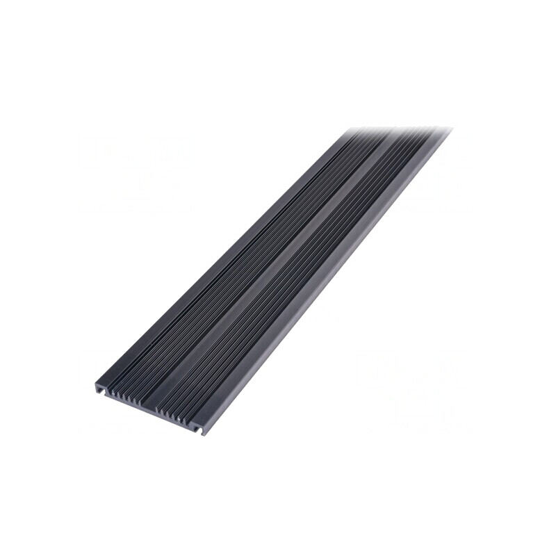 Radiator extrudat cu aripioare negru 1000mm | Electronic-mag.ro | Componente Electronice