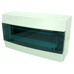 Carcasă pentru aparatură modulară IP65 gri 18 module | Electronic-mag.ro | Componente Electronice