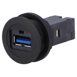 Soclu USB 22mm Harmony XB5 Negru IP20 | Electronic-mag.ro | Componente Electronice