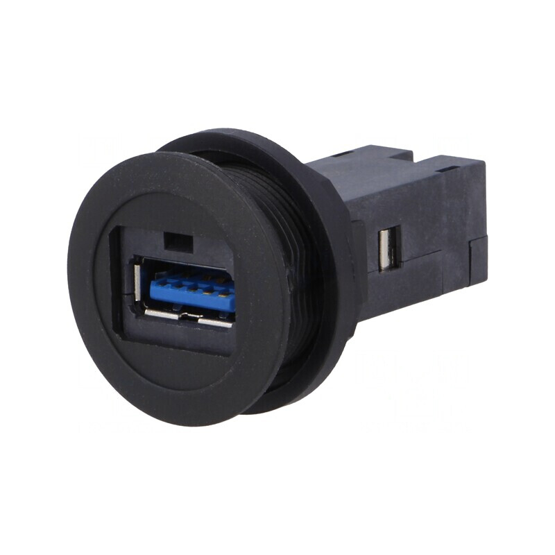 Soclu USB 22mm Harmony XB5 Negru IP20 | Electronic-mag.ro | Componente Electronice