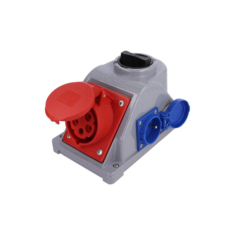 Conector alimentare AC trifazat 16A 400VAC IP44 | Electronic-mag.ro | Componente Electronice