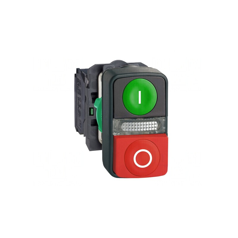 Comutator dublu LED roșu/verde 22mm 1NC/NO | Electronic-mag.ro | Componente Electronice