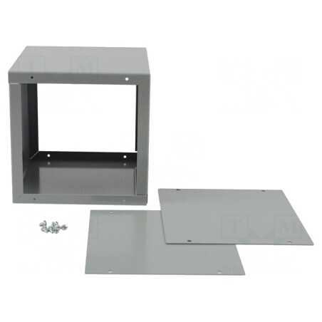 Carcasă Universală Oțel Gri 152x152x152mm | Electronic-mag.ro | Componente Electronice