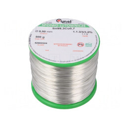 Sârmă de lipit fără plumb 500g 500um bobină | Electronic-mag.ro | Componente Electronice