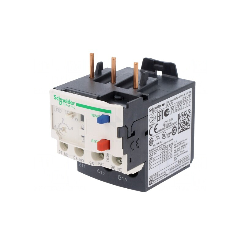 Releu termic TeSys D cleme șurub 4-6A LRD10 | Electronic-mag.ro | Componente Electronice