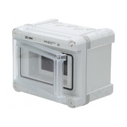 Carcasă pentru aparatură modulară IP66 perete gri deschis SDB 05L PC | Electronic-mag.ro | Componente Electronice