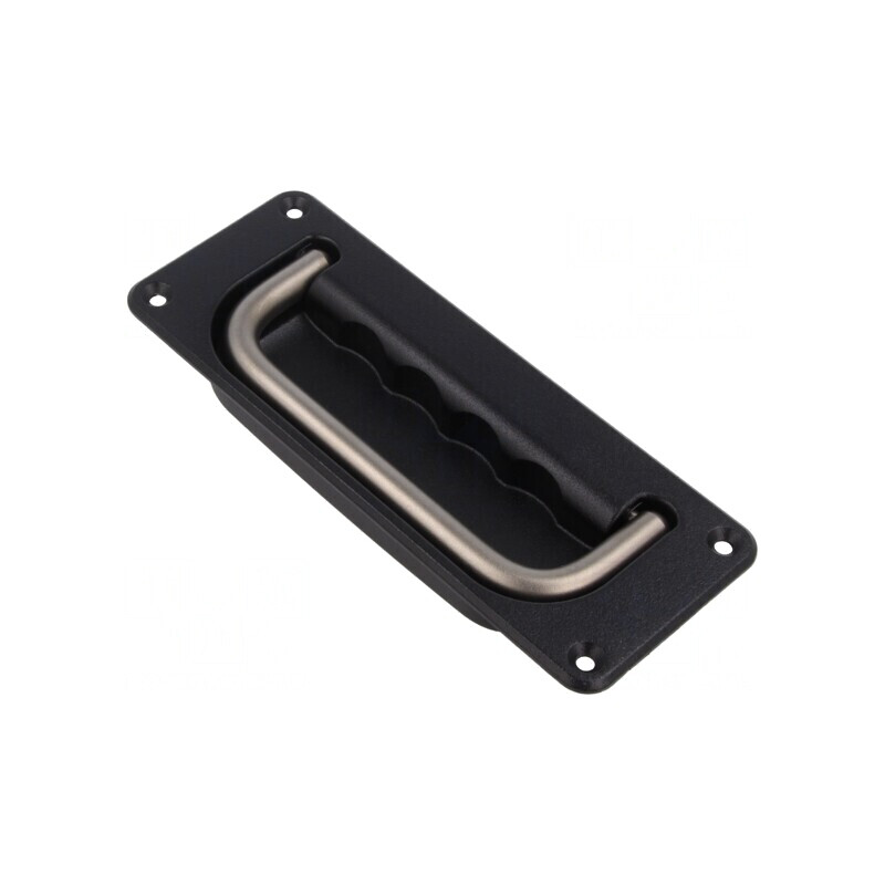 Suport oțel inoxidabil negru 65x170x14,5mm | Electronic-mag.ro | Componente Electronice