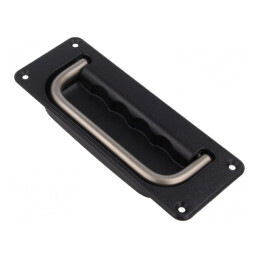 Suport oțel inoxidabil negru 65x170x14,5mm | Electronic-mag.ro | Componente Electronice