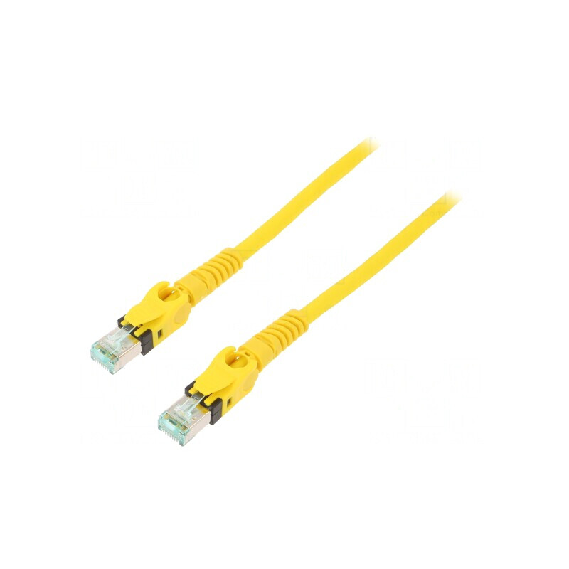 Patch cord S/FTP 6a Cu PUR galben 5m