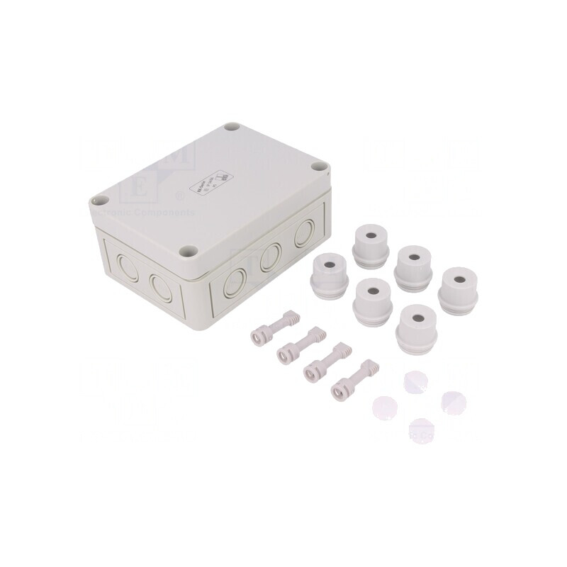 Carcasă de conexiuni polistiren 94x130x57mm RKK 4/12 XL-12X4² | Electronic-mag.ro | Componente Electronice