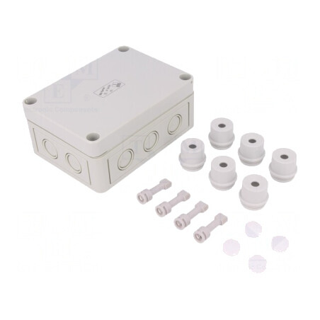 Carcasă de conexiuni polistiren 94x130x57mm RKK 4/12 XL-12X4² | Electronic-mag.ro | Componente Electronice