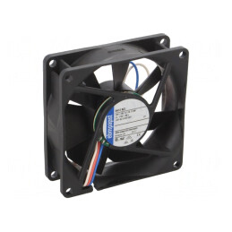 Ventilator DC axial 12V 80x80mm 65m3/h 32dBA cu bilă | Electronic-mag.ro | Componente Electronice
