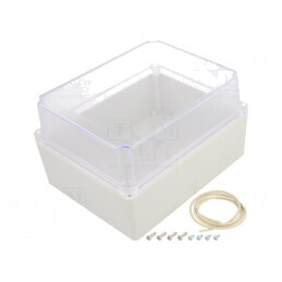 Carcasă universală gri deschis Ritec 146x186x110mm | Electronic-mag.ro | Componente Electronice