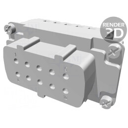 Conector HDC Inserturi Contact Mamă Han ESS 10 10 PE | Electronic-mag.ro | Componente Electronice