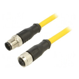Cablu de conectare M12 5 pini 10m IP68 | Electronic-mag.ro | Componente Electronice