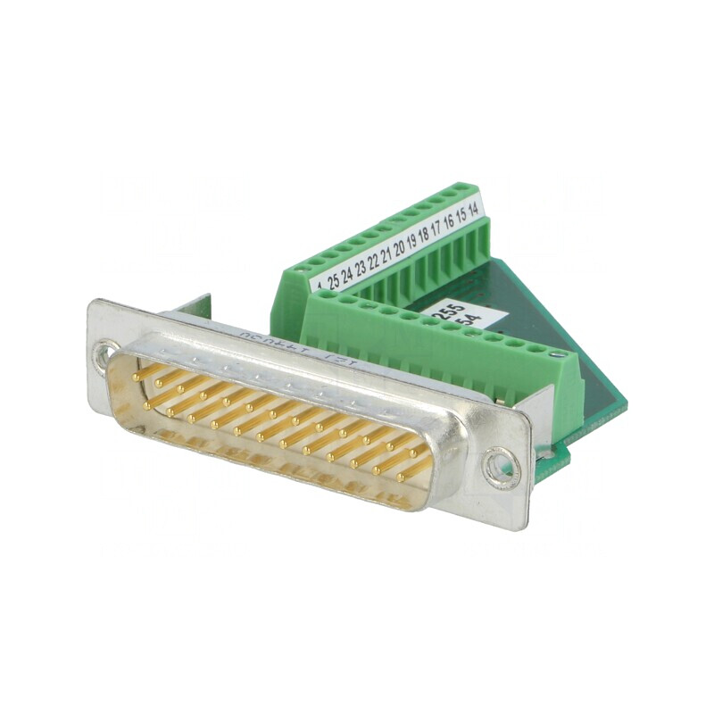 Mufă D-Sub 25 pini pe cablu cu șuruburi | Electronic-mag.ro | Componente Electronice