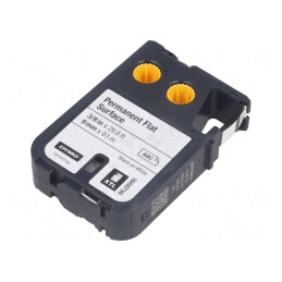 Bandă Albă 9mm x 9,1m cu Text Negru | Electronic-mag.ro | Componente Electronice