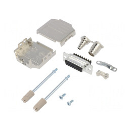 Conector D-Sub 15 PIN Mamă Drept cu Terminal de Șurub pentru Cablu | Electronic-mag.ro | Componente Electronice