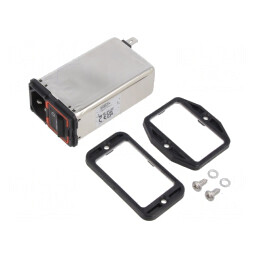 Conector Alimentare AC Soclu Tată 2A 250VAC | Electronic-mag.ro | Componente Electronice