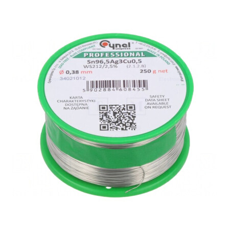 Sârmă de lipit fără plumb 0,38mm 250g bobină | Electronic-mag.ro | Componente Electronice