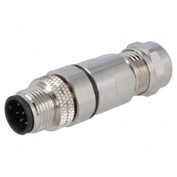 Mufă M12 8 PIN tată DeviceNet/CANopen cablu IP67 | Electronic-mag.ro | Componente Electronice