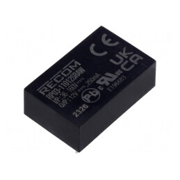 Convertor DC/DC 3W 36-160V la 12V 250mA DIP24 | Electronic-mag.ro | Componente Electronice
