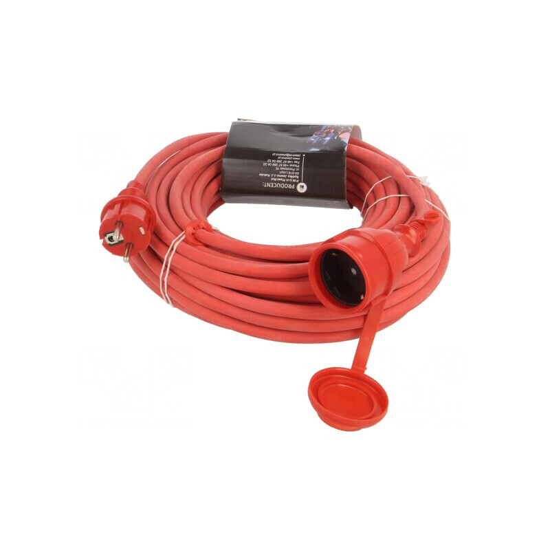 Prelungitor alimentare 20m 16A roșu | Electronic-mag.ro | Componente Electronice Prelungitor alimentare 20m 16A roșu | Electronic-mag.ro | Componente Electronice