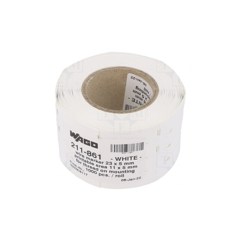 Eticheta termorezistentă 5x10,5mm cu orificiu | Electronic-mag.ro | Componente Electronice