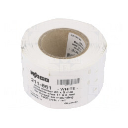 Eticheta termorezistentă 5x10,5mm cu orificiu | Electronic-mag.ro | Componente Electronice