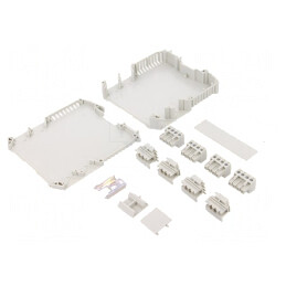 Carcasă pentru șină DIN 99mm x 22,5mm x 110mm poliamidă | Electronic-mag.ro | Componente Electronice