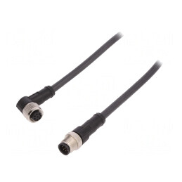 Cablu de conectare M12 8 pini 1m PUR 30VAC 4A
