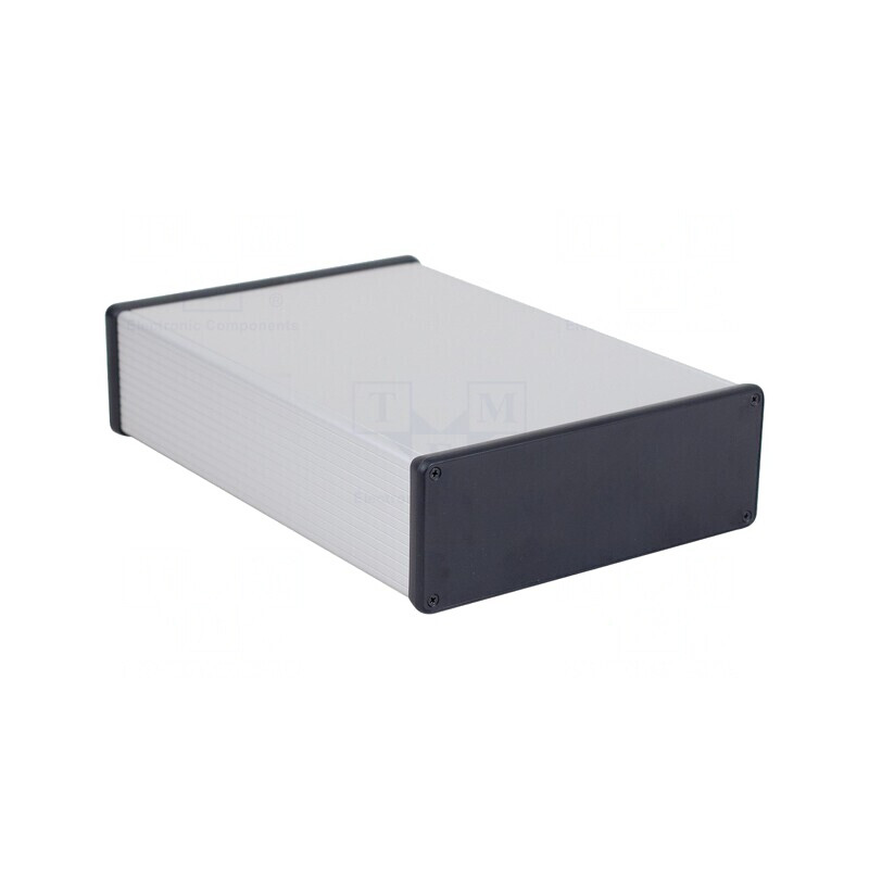 Carcasă aluminiu gri 191x280x66mm | Electronic-mag.ro | Componente Electronice