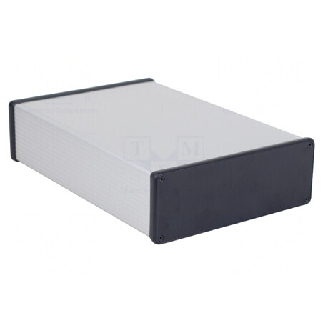 Carcasă aluminiu gri 191x280x66mm | Electronic-mag.ro | Componente Electronice