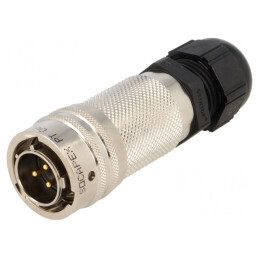 Mufă Circulară 3-Pin Aurită 13A PT06A1203PPG023 | Electronic-mag.ro | Componente Electronice